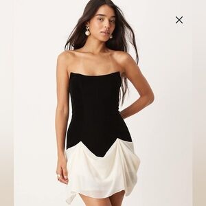 Black velvet ASOS mini dress!